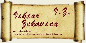 Viktor Zekavica vizit kartica